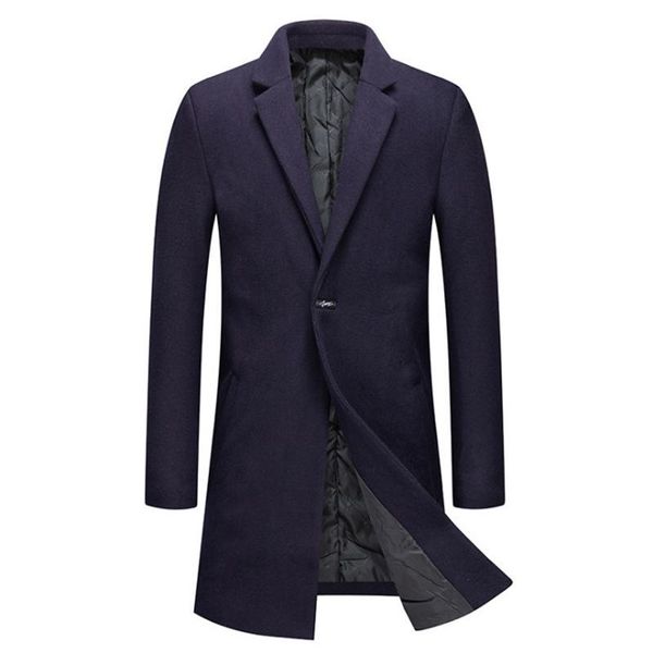 new fashion men woolen coat winter thick warm jackets anti wrinkle men wool blends coat single button long trench, Black
new fashion men woolen coat winter thick warm jackets anti wrinkle men wool blends coat single button long trench, Black