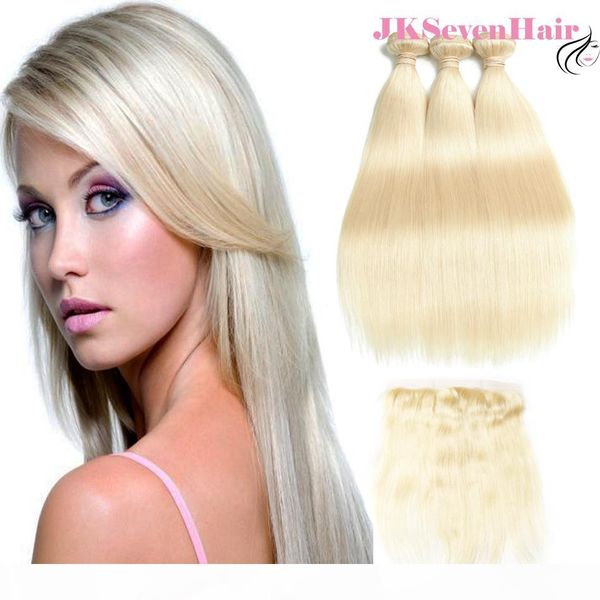 straight blonde color virgin brazilian malaysian hair bundles 3pcs with lace frontal russian european remy hair weaves density 130, Black
straight blonde color virgin brazilian malaysian hair bundles 3pcs with lace frontal russian european remy hair weaves density 130, Black