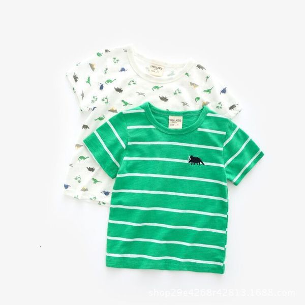2019 summer baby short sleeve korean thin slub cotton children's t-shirt, White;black
2019 summer baby short sleeve korean thin slub cotton children's t-shirt, White;black