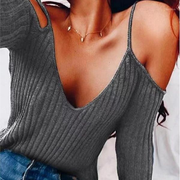 strap off shoulder deep v-neck women's sweater three quarter sleeve club loose elastic ladies fashion streetwear autumn1, White;black
strap off shoulder deep v-neck women's sweater three quarter sleeve club loose elastic ladies fashion streetwear autumn1, White;black
