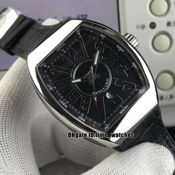 new men's collection vanguard v 45 sc dt men's automatic watch black dial leather/rubber strap gents sport watches, Slivery;brown
new men's collection vanguard v 45 sc dt men's automatic watch black dial leather/rubber strap gents sport watches, Slivery;brown