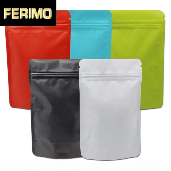 50pcs lot stand up resealable pure aluminum foil zip lock ziplock storage bag coffee powder packing self seal matte package bag
50pcs lot stand up resealable pure aluminum foil zip lock ziplock storage bag coffee powder packing self seal matte package bag