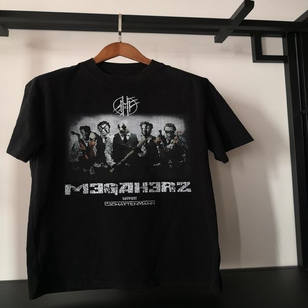 men's 250g washed old t-shirt short sve high street rock band national printing brand hip hop, White;black
men's 250g washed old t-shirt short sve high street rock band national printing brand hip hop, White;black