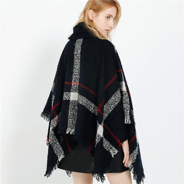 2019 new design winter warm bohemia plaid ponchos and capes for women oversized shawls wraps cashmere pashmina female bufanda wmtlah, Blue;gray
2019 new design winter warm bohemia plaid ponchos and capes for women oversized shawls wraps cashmere pashmina female bufanda wmtlah, Blue;gray