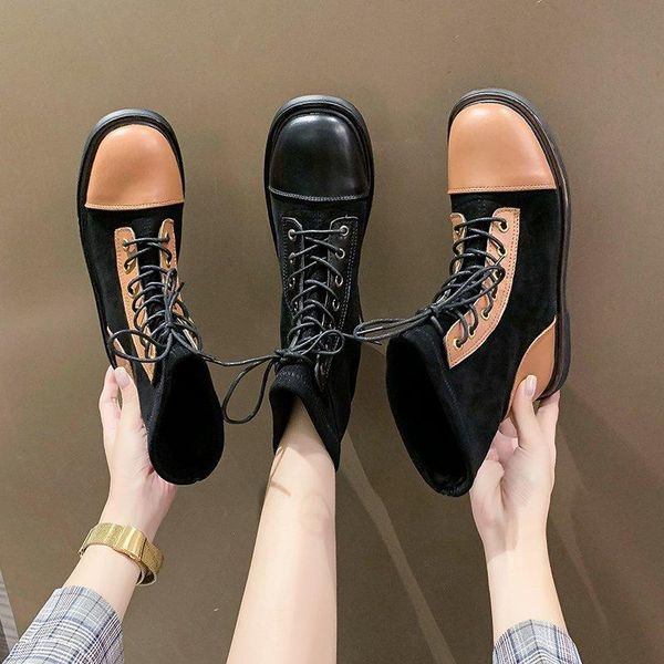 shoes women's rubber boots luxury designer lace up round toe boots-women booties woman 2020 low heel rock rain fashion ankle, Black
shoes women's rubber boots luxury designer lace up round toe boots-women booties woman 2020 low heel rock rain fashion ankle, Black