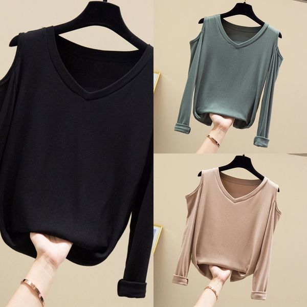 sexyshoulder с длинным рукавом 2020 осень новый v-образный вырез t- базовый модный пригонки нишу дизайн куртки футболки jacketshirt куртка д, White
sexyshoulder с длинным рукавом 2020 осень новый v-образный вырез t- базовый модный пригонки нишу дизайн куртки футболки jacketshirt куртка д, White