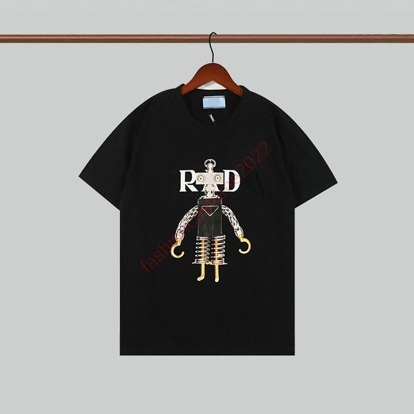2022 fashion mens designer stretch cotton t-shirt the robot t shirt womens letter print short sleeve round neck cotton tees polo tee shirt h, White;black
2022 fashion mens designer stretch cotton t-shirt the robot t shirt womens letter print short sleeve round neck cotton tees polo tee shirt h, White;black
