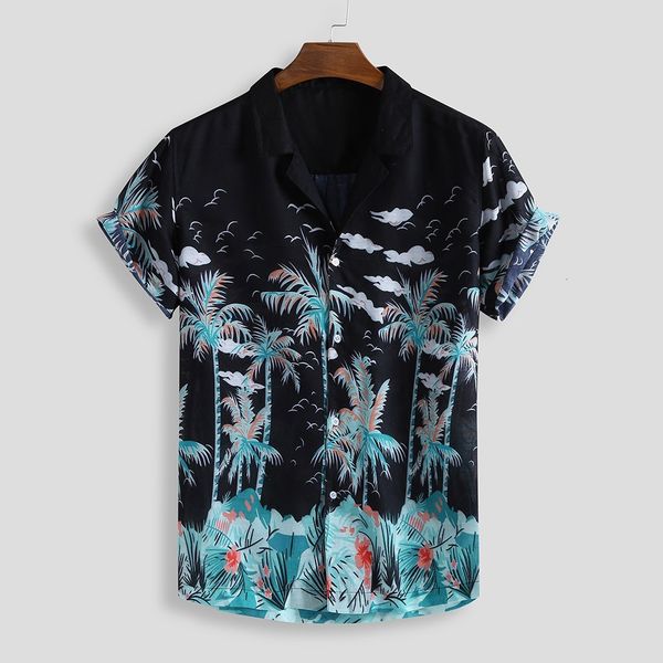 2021 printed short sleeve holiday style seaside shirt men's large loose beachslim fit fashion floral print dress males clothes, White;black
2021 printed short sleeve holiday style seaside shirt men's large loose beachslim fit fashion floral print dress males clothes, White;black