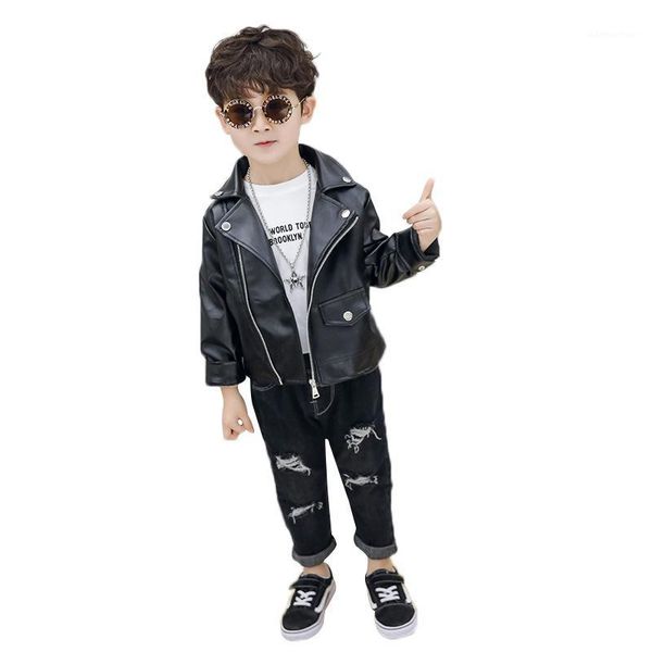 2020 boys leather jackets korean children's fashion zipper leather coats baby kids black pu coat outwear clothes1, Blue;gray
2020 boys leather jackets korean children's fashion zipper leather coats baby kids black pu coat outwear clothes1, Blue;gray