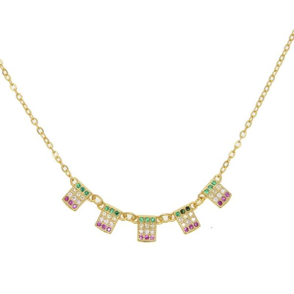 real 925 sterling silver 35+8cm gold color necklace dainty delicate square drop green cz charm necklace for women wedding party
real 925 sterling silver 35+8cm gold color necklace dainty delicate square drop green cz charm necklace for women wedding party