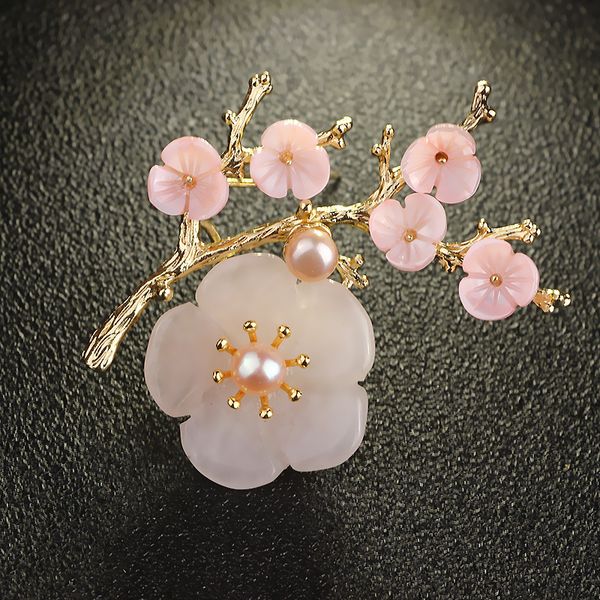 farlena natural crystal stone plum blossom corsage hijab pins elegant freshwater pearl brooches for women clothing accessories 201009, Gray
farlena natural crystal stone plum blossom corsage hijab pins elegant freshwater pearl brooches for women clothing accessories 201009, Gray