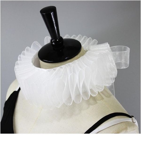 womens renaissance elizabethan ruffled fake collar chiffon retro clown neck ruff womens ren jllxqz, Blue;red
womens renaissance elizabethan ruffled fake collar chiffon retro clown neck ruff womens ren jllxqz, Blue;red