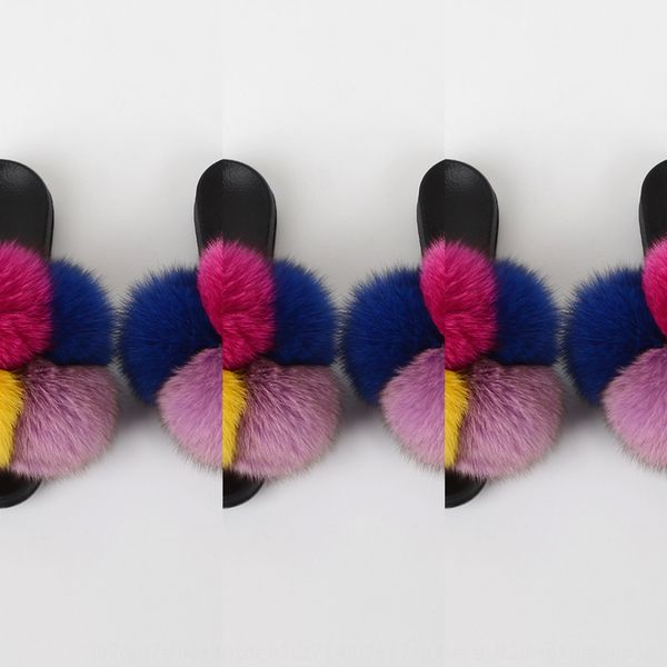 uprz1 ins wool ball slippers large fox hair ball slippers new flat bottom household shoes women's color
uprz1 ins wool ball slippers large fox hair ball slippers new flat bottom household shoes women's color