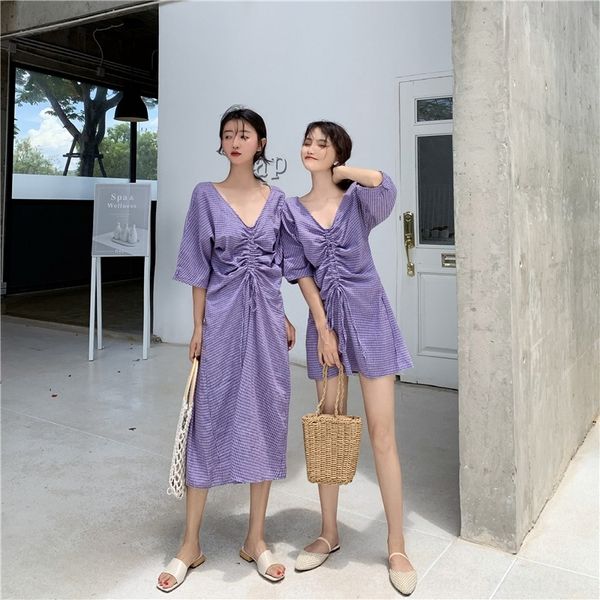 5crim 2020 new loose v-neck drawstring mid sleeve new korean chic loose v-neck drawstring mid chic 2020 check korean sleeve check wlpkx, Black;gray
5crim 2020 new loose v-neck drawstring mid sleeve new korean chic loose v-neck drawstring mid chic 2020 check korean sleeve check wlpkx, Black;gray