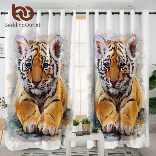 beddingoutlet tiger curtains for kitchen watercolor blackout curtain wild animal window treatment white living room curtain 1pc
beddingoutlet tiger curtains for kitchen watercolor blackout curtain wild animal window treatment white living room curtain 1pc