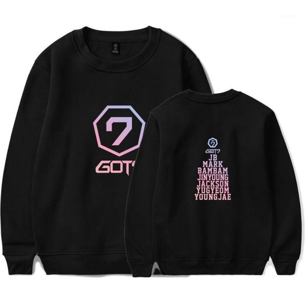 got7 sweatshirts letter print creative design men/women sweatshirt pullover fleece casual hoodies xxs to 4xl1, Black
got7 sweatshirts letter print creative design men/women sweatshirt pullover fleece casual hoodies xxs to 4xl1, Black