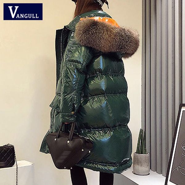 vangull glossy women winter jacket big fur collar winter coat women long down parka lady hooded parkas warm cotton jackets slim t200319, Black
vangull glossy women winter jacket big fur collar winter coat women long down parka lady hooded parkas warm cotton jackets slim t200319, Black