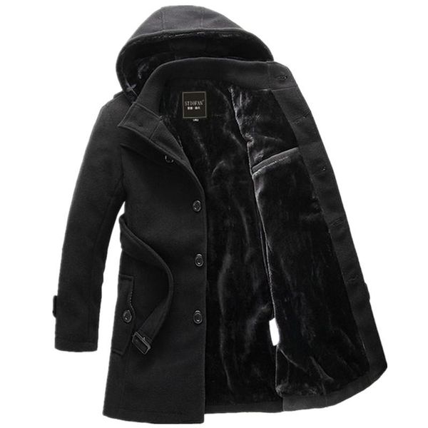 2020 winter new male casual hooded parkas men slim fashion solid color long thicken outerwear coats with belt ing, Black
2020 winter new male casual hooded parkas men slim fashion solid color long thicken outerwear coats with belt ing, Black