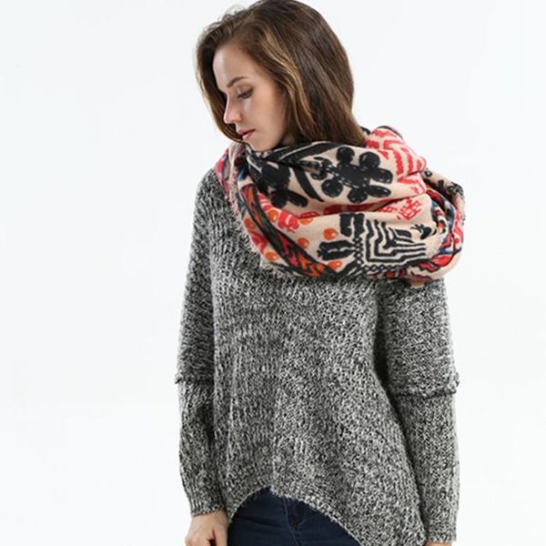 new multi color printed scarf for women's autumn and winter warm style shawl, Blue;gray
new multi color printed scarf for women's autumn and winter warm style shawl, Blue;gray