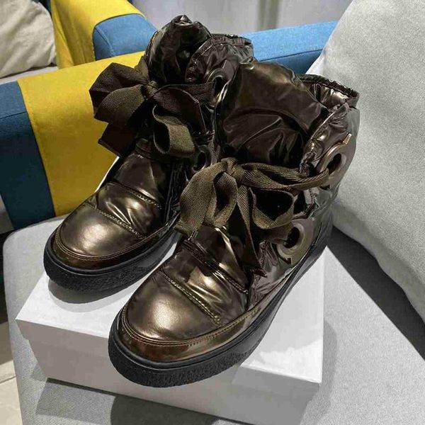 boots women snow warm waterproof genuine leather down mixed color comfortable round toe lace up fashion designer, Black
boots women snow warm waterproof genuine leather down mixed color comfortable round toe lace up fashion designer, Black