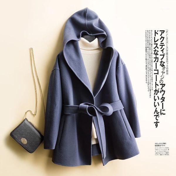 100% wool coat elegant female ladies vintage woolen jacket women korean belt clothes manteau femme hiver 2020 blend jackets c-21, Black
100% wool coat elegant female ladies vintage woolen jacket women korean belt clothes manteau femme hiver 2020 blend jackets c-21, Black