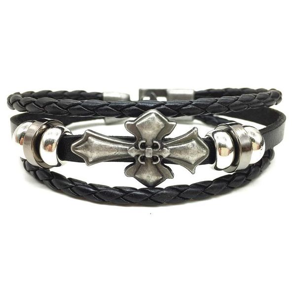 cross punk handmade men leather bracelets women vintage bangle male homme jewelry accessories cr qyluvf, Golden;silver
cross punk handmade men leather bracelets women vintage bangle male homme jewelry accessories cr qyluvf, Golden;silver