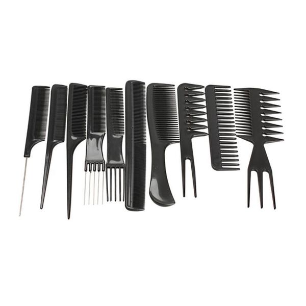 10pcs/set professional hair brush comb salon salon anti-static hair combs hairbrush hairdressing combs hair care styli jllrhm, Silver
10pcs/set professional hair brush comb salon salon anti-static hair combs hairbrush hairdressing combs hair care styli jllrhm, Silver