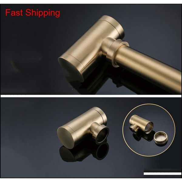 bathroom basin bottle trap brushed gold p trap with unslotted pop up dr qylenn packing2010