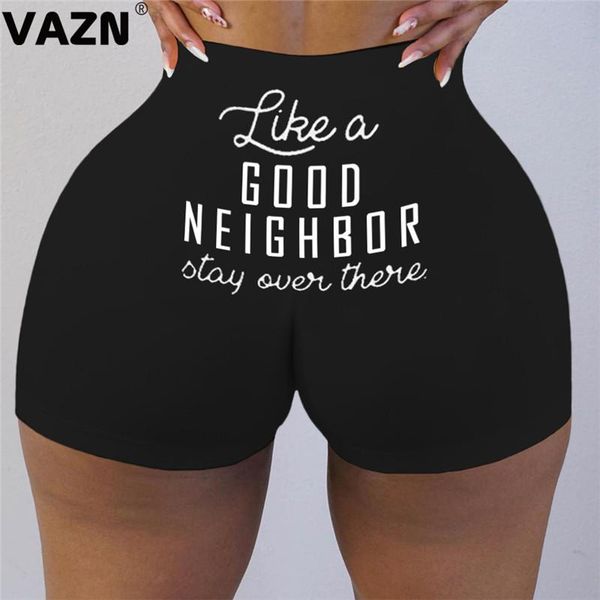 women's shorts vazn 2021 summer letter simple plus size soft elastic suitable young daily women regular skinny short pants, White;black
women's shorts vazn 2021 summer letter simple plus size soft elastic suitable young daily women regular skinny short pants, White;black