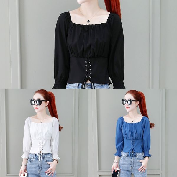 gsgfq s090602 early autumn new for women fashionable high sleeve foreign small t-shirt with temperament t-shirt long waist autumn clothes km, White
gsgfq s090602 early autumn new for women fashionable high sleeve foreign small t-shirt with temperament t-shirt long waist autumn clothes km, White
