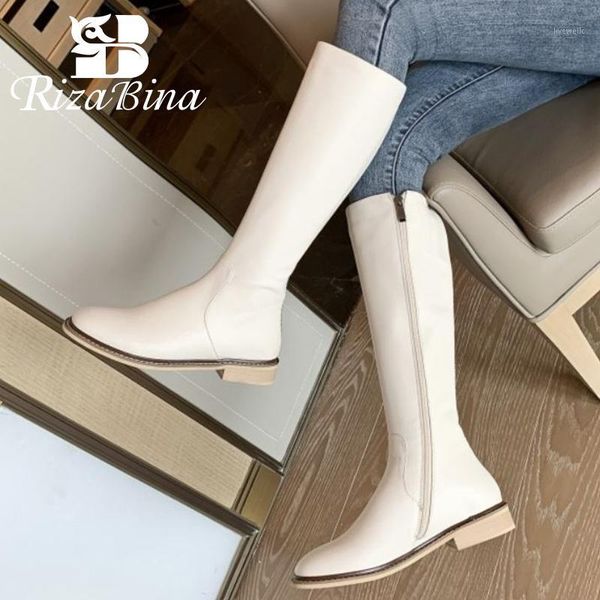 boots rizabina real leather woman knee rivets fashion winter shoes women warm zipper long boot office lady footwear size 33-401, Black
boots rizabina real leather woman knee rivets fashion winter shoes women warm zipper long boot office lady footwear size 33-401, Black