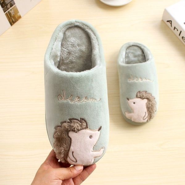 women fluffy slippers soft plush home cotton fur slides cartoon hedgehog winter warm shoes men lover couple house floor footwear y201026, Black
women fluffy slippers soft plush home cotton fur slides cartoon hedgehog winter warm shoes men lover couple house floor footwear y201026, Black