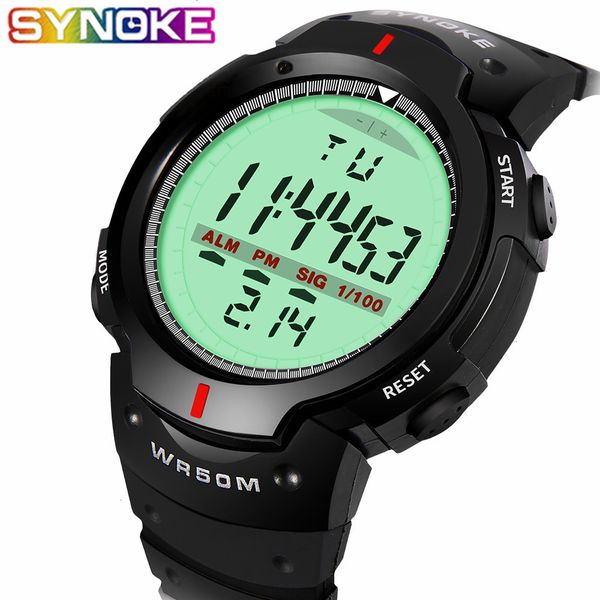 synoke 30m waterproof electronic led digital watch men outdoor mens sports wrist watches satch relojes hombre, Silver
synoke 30m waterproof electronic led digital watch men outdoor mens sports wrist watches satch relojes hombre, Silver