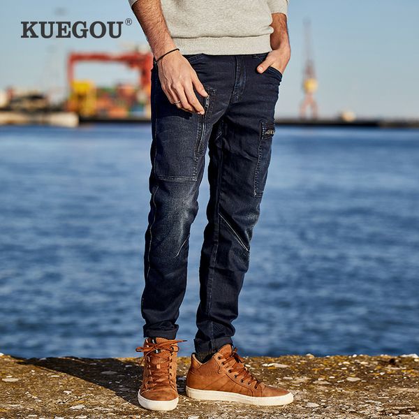 kuegou men's skinny jeans fashion for men winter jeans pencil pants jeans men's denim bib overall kk-2938 201111, Blue
kuegou men's skinny jeans fashion for men winter jeans pencil pants jeans men's denim bib overall kk-2938 201111, Blue
