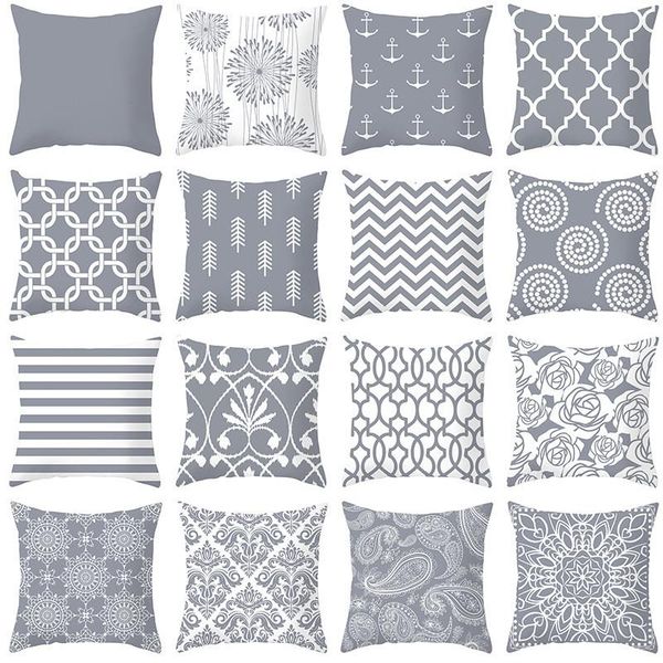 cushion/decorative pillow 1pcs 45*45cm gray geometric cushion cover polyester throw pillows case cojines striped decorative pillowcase sofa
cushion/decorative pillow 1pcs 45*45cm gray geometric cushion cover polyester throw pillows case cojines striped decorative pillowcase sofa