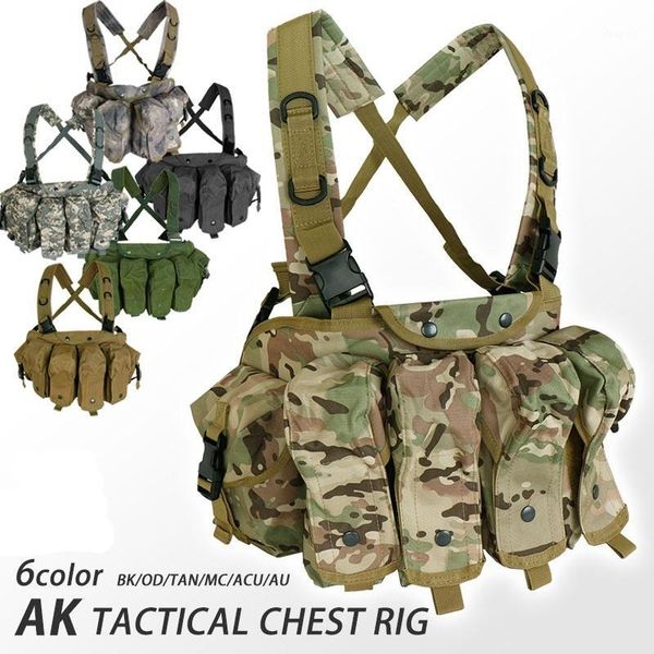 hunting jackets cqc ak chest rig molle tactical vest army equipment magazine pouch outdoor paintball vest1, Camo;black
hunting jackets cqc ak chest rig molle tactical vest army equipment magazine pouch outdoor paintball vest1, Camo;black