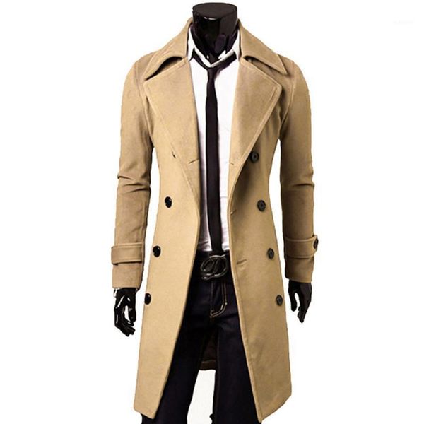 2020 new autumn winter men's trench coat long sleeve solid color cool mens long coat cotton male overcoat size m-3xl1, Black
2020 new autumn winter men's trench coat long sleeve solid color cool mens long coat cotton male overcoat size m-3xl1, Black