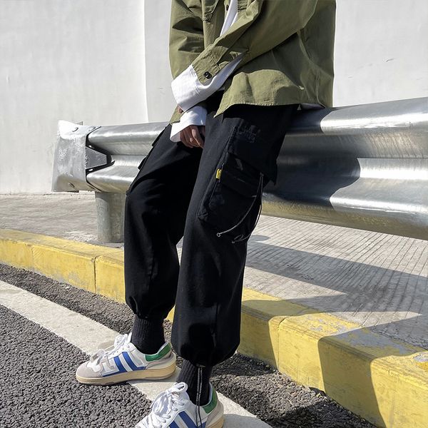 2021 new ankle-length black sweatpants streetwear spring autumn hip hop pants men's casual korean oversize joggers trouers f0f1
2021 new ankle-length black sweatpants streetwear spring autumn hip hop pants men's casual korean oversize joggers trouers f0f1