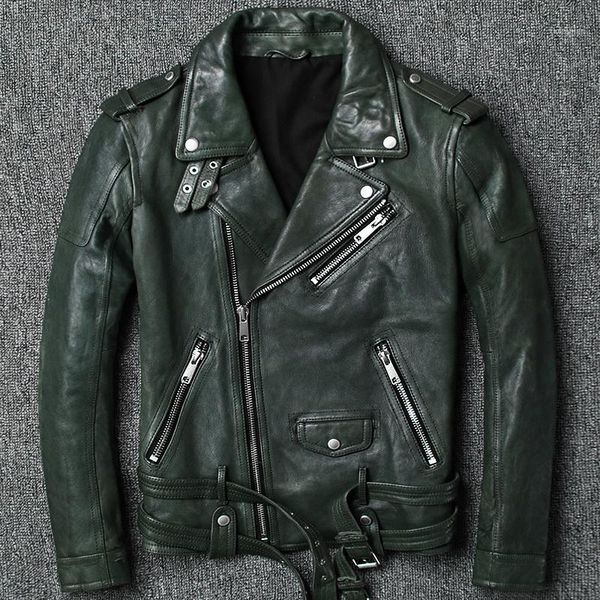 mens genuine leather jackets and coats 100% real cow cowhide motorcycle biker green male brand clothing jaqueta masculino couro1, Black
mens genuine leather jackets and coats 100% real cow cowhide motorcycle biker green male brand clothing jaqueta masculino couro1, Black