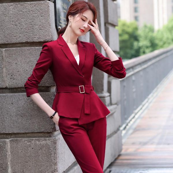 izicfly новый стиль осенью зима формальные красные брюки костюма офисная леди форма формы для блейзера набор с поясом женщины деловая работа, White
izicfly новый стиль осенью зима формальные красные брюки костюма офисная леди форма формы для блейзера набор с поясом женщины деловая работа, White