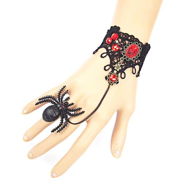 women fashion halloween bracelet gothic punk retro black spider lace bangle jewelry gifts
women fashion halloween bracelet gothic punk retro black spider lace bangle jewelry gifts