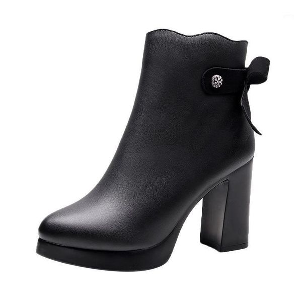 size (34-43) snow ankle boots high heels fall winter 2021 women boots fashion platform block heels genuine leather shoes1, Black
size (34-43) snow ankle boots high heels fall winter 2021 women boots fashion platform block heels genuine leather shoes1, Black
