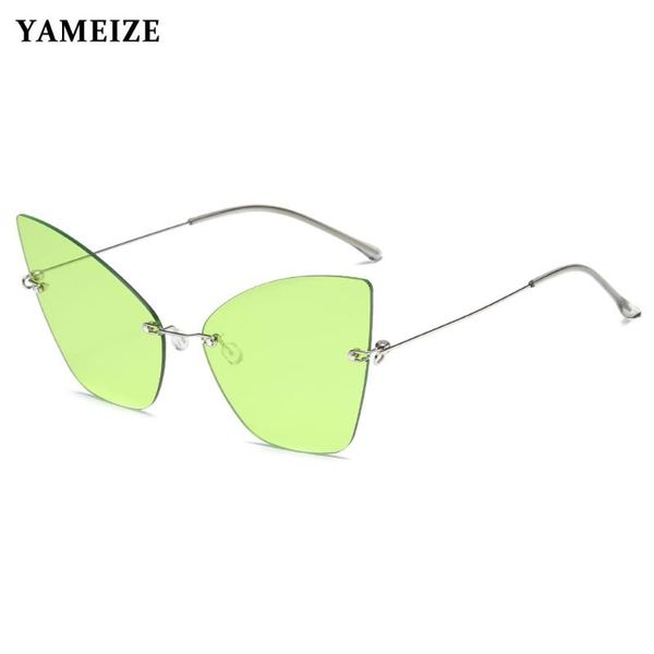 sunglasses yameize oversized unique butterfly women fashion rimless cat eye sun glasses steampunk female gafas de sol, White;black
sunglasses yameize oversized unique butterfly women fashion rimless cat eye sun glasses steampunk female gafas de sol, White;black