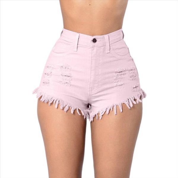 women clothes shorts elastic high waisted denim shorts ladies fashion tassel summer distressed hole ripped short, White;black
women clothes shorts elastic high waisted denim shorts ladies fashion tassel summer distressed hole ripped short, White;black