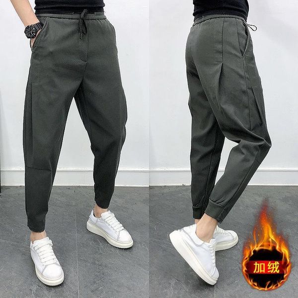 men's sports pants 2021 spring winter new plus velvet solid color thickening men's harem elastic waist loose casual pants 28-361, Black
men's sports pants 2021 spring winter new plus velvet solid color thickening men's harem elastic waist loose casual pants 28-361, Black