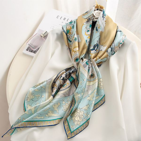blue and white porcelain silk scarf plain crepe satin silk scarf for women in spring and autumn and winter silk scarf shawl, Blue;gray
blue and white porcelain silk scarf plain crepe satin silk scarf for women in spring and autumn and winter silk scarf shawl, Blue;gray