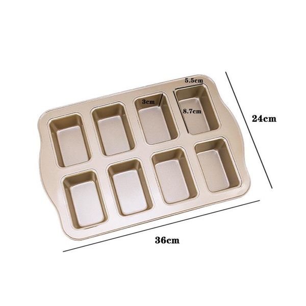 8-cavity financier cake mold metal bakeware carbon steel baking mould form for baking pan nostick acc qylyut
8-cavity financier cake mold metal bakeware carbon steel baking mould form for baking pan nostick acc qylyut