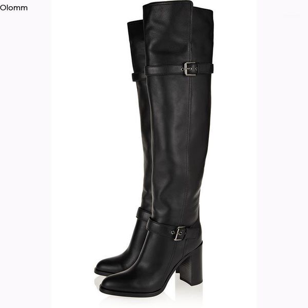 boots olomm women winter leather over the knee square high heel round toe black party shoes plus us size 4-10.51
boots olomm women winter leather over the knee square high heel round toe black party shoes plus us size 4-10.51