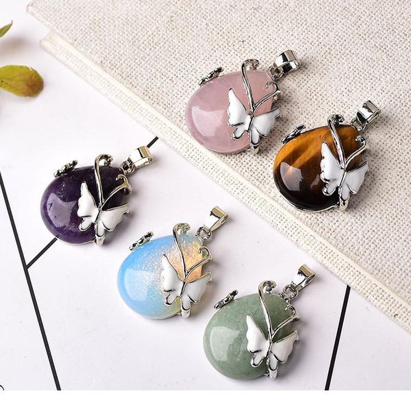 natural crystal butterfly mineral jewelry amethyst rose quartz opal ornaments pendant water drop shape for men women jllfhc, Black
natural crystal butterfly mineral jewelry amethyst rose quartz opal ornaments pendant water drop shape for men women jllfhc, Black
