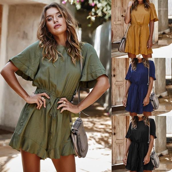 spring solid color holiday style short jumpsuit1, Black;white
spring solid color holiday style short jumpsuit1, Black;white